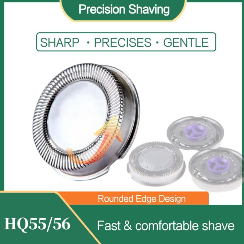3 Pack HQ55 HQ56 Replacement Heads Fit for Norelco Shaver 5814XL 5825XL 5822XL 5821XL 7810XL 5803XL 5802XL 5801XL,Premium Replacement Blades for Men's Beauty and Personal Care BNVXR