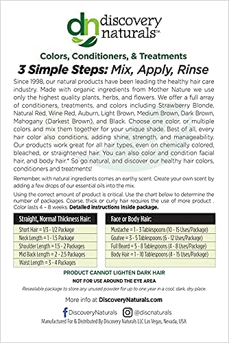 100% All Natural Henna Powder for Temporary Tattoos, Hair Dye & Beard Dye Organic, Herbal & Vegan Chemical & Cruelty Free 100 gram