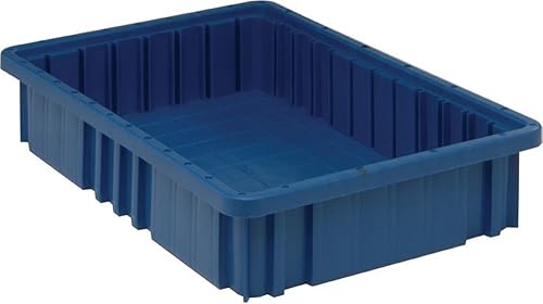 Quantum Storage DG92035 Dividable Grid Heavy Duty Part Organizer Bins - 16-1/2" x 10-7/8" x 3-1/2" - 12 Pack