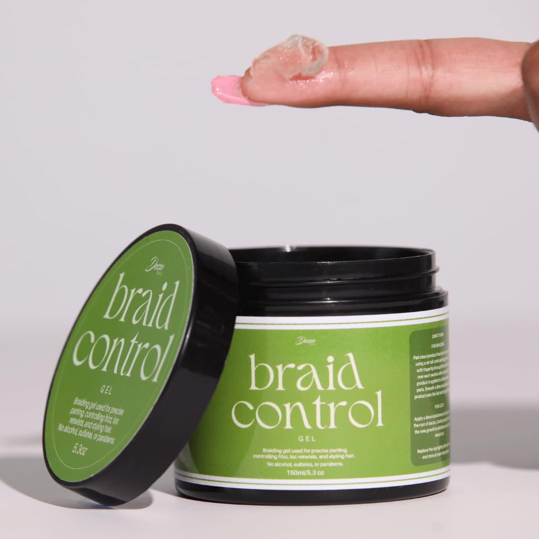 Dosso Beauty Braid Control Gel for Box Braids, Locs, and Twists - Extreme Hold (5.3oz)