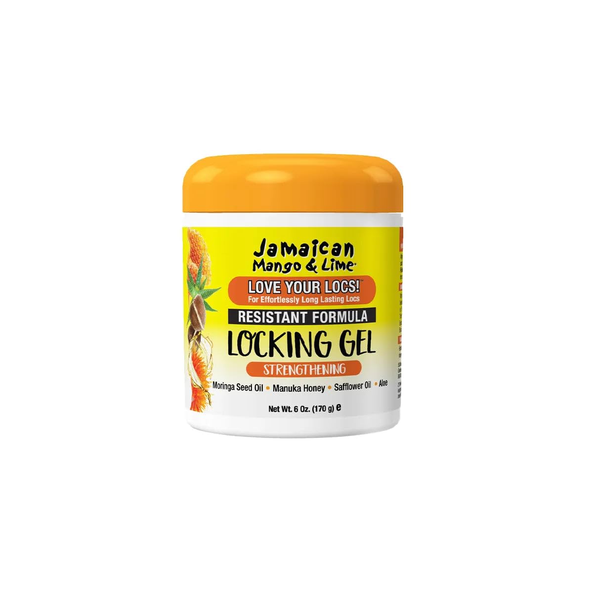 Jamaican Mango & Lime Love Your Locs Resistant Formula Locking Gel - Extra Hold, Non-Flaking Gel for Locs, Braids & Twists Long-Lasting