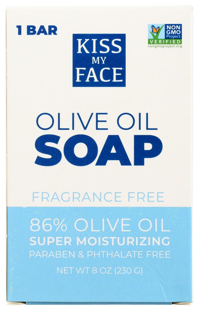 Kiss My Face Pure Olive Oil Bar Soap, FragranceFree 8 oz