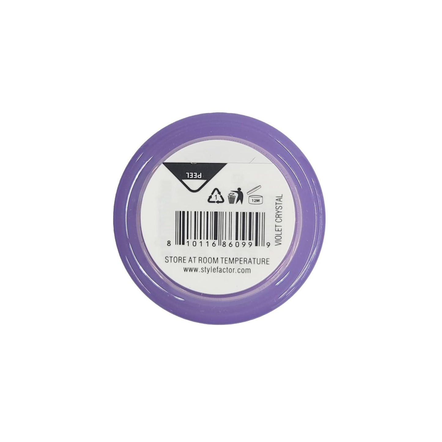 Style Factor Edge Booster Extra Strength and Moisture Rich Pomade 0.85oz Mini Travel Size (0.85oz, Pack of 1, Violet Crystal)