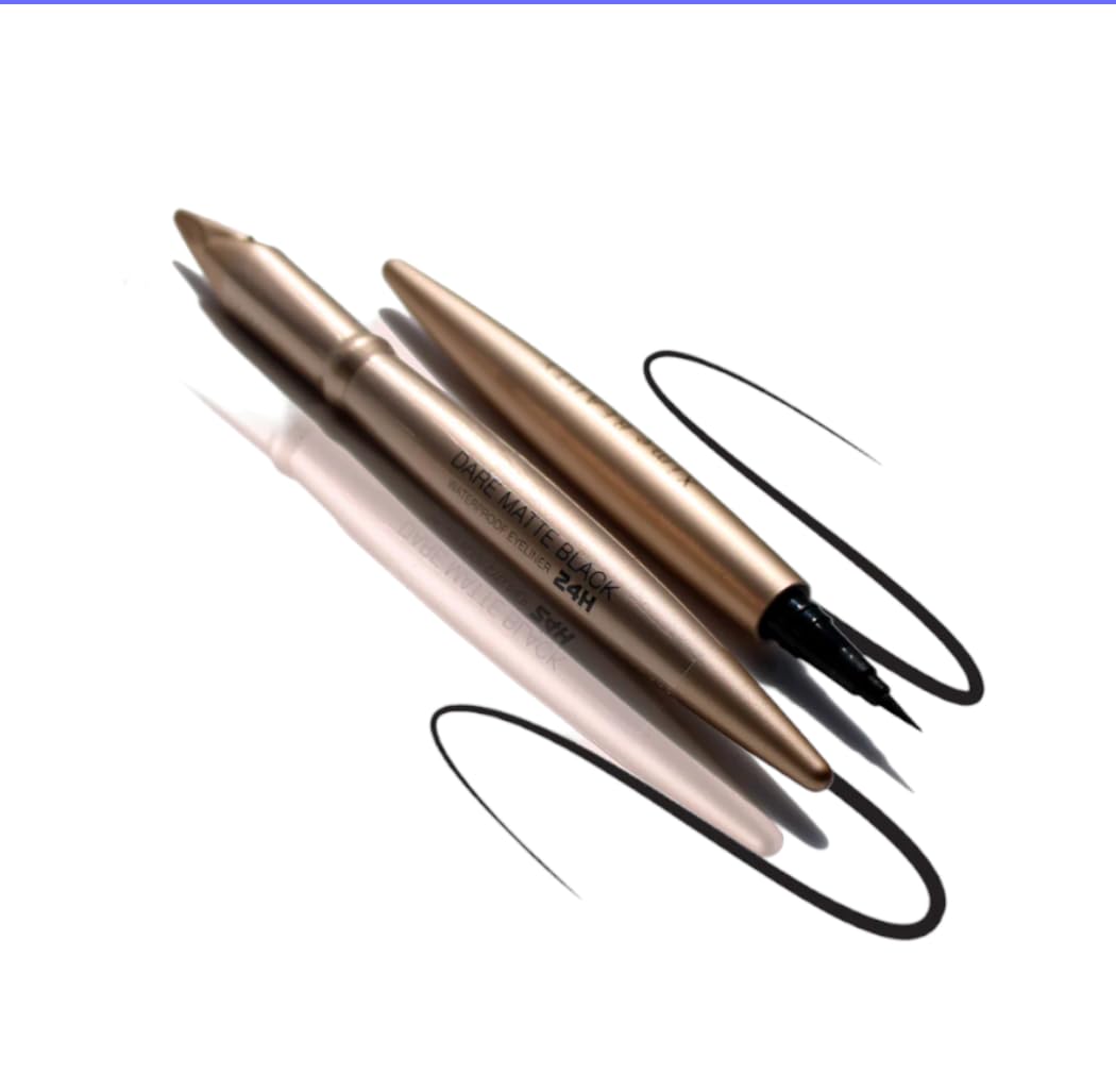 xime skin Dare Matte Black Waterproof Eyeliner 24H (set of 2 pcs)