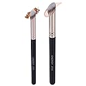 ENERGY Foundation Brushes Set - Angled Brush & Mini Concealer Brush Premium Synthetic Eye Makeup Bushes for Blending Liquid Foundation Cream Powder