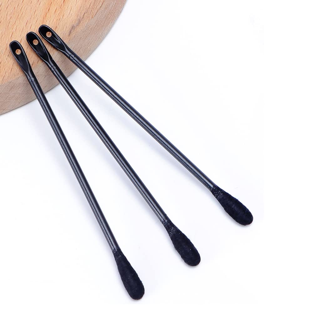 100Pcs Disposable Plastic Blackhead Remover Pimple Popper Tool Professional Double Headed Blackhead Extractor Removal Stick Cotton Swab Beauty Tool