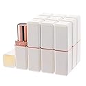 Allwon 10Pcs White Empty Lipstick Tubes DIY Lip Balm Container (Square Tube)