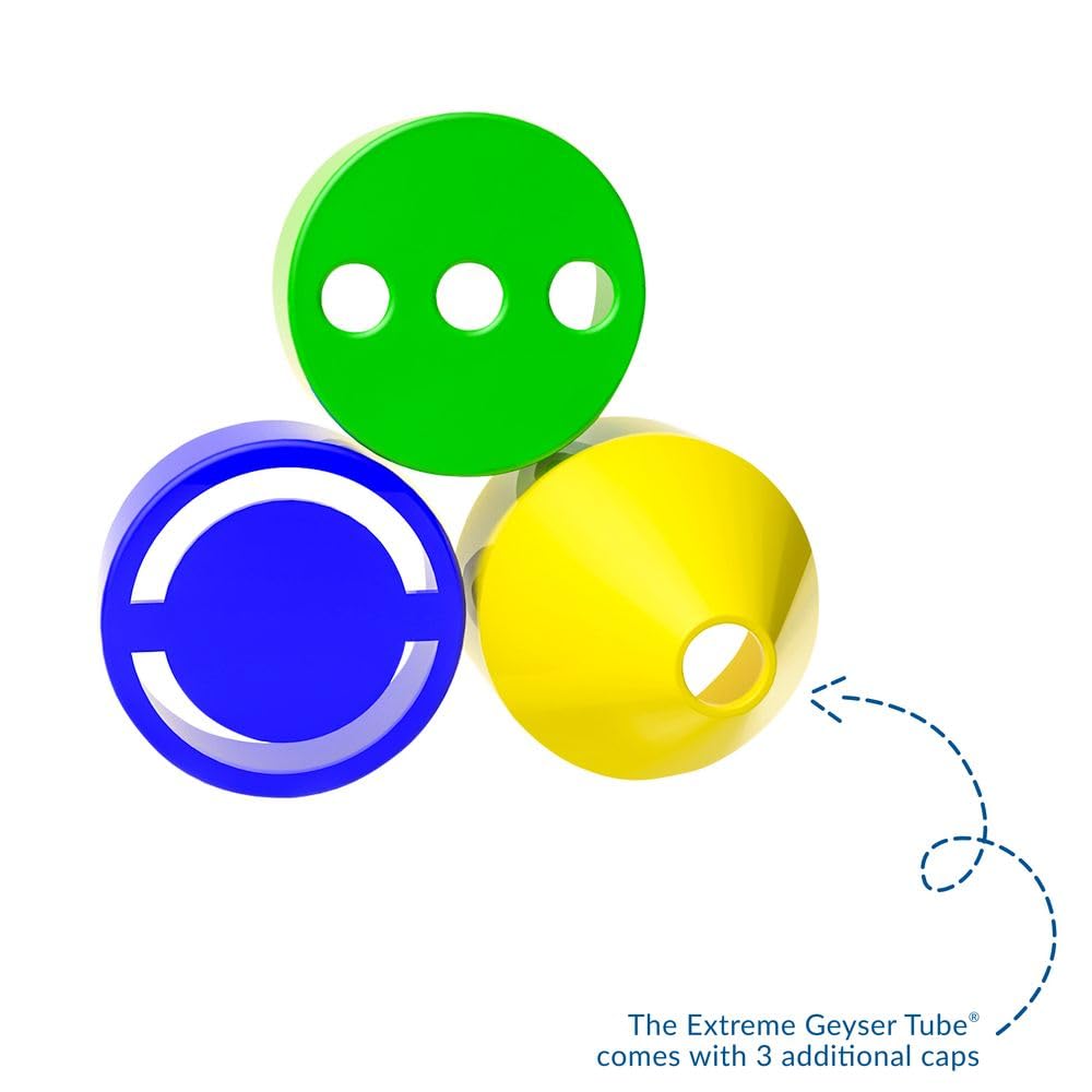 Steve Spangler Science Extreme Geyser Tube – Kids Science Kit with Mentos & Soda Experiment, Includes Tube, Candy & Spray Caps, STEM Chemistry Project