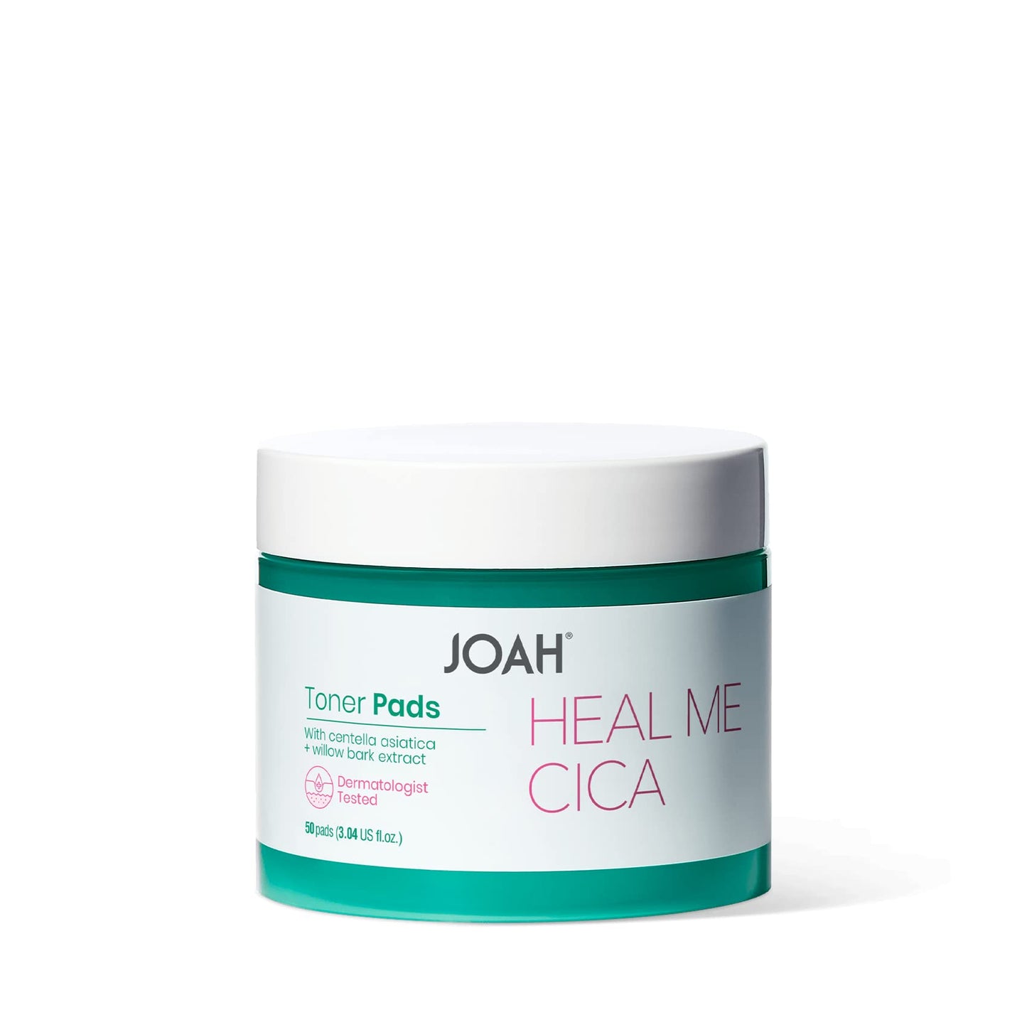 JOAH Heal Me CICA Face Toner Pads, Centella Asiatica for Soothing, Calming, Balancing Sensitive and Irritated Skin, Korean Skincare, Cruelty-Free pH