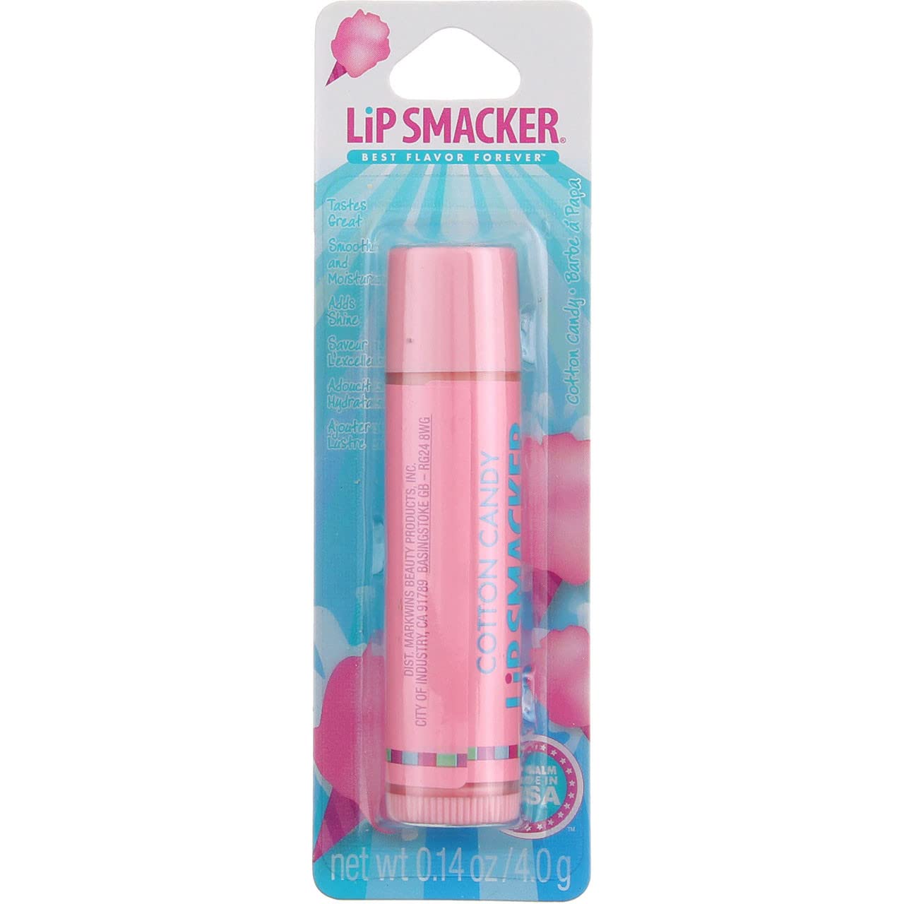 Lip Smacker Lip Gloss, Cotton Candy 0.14 oz (Pack of 5)
