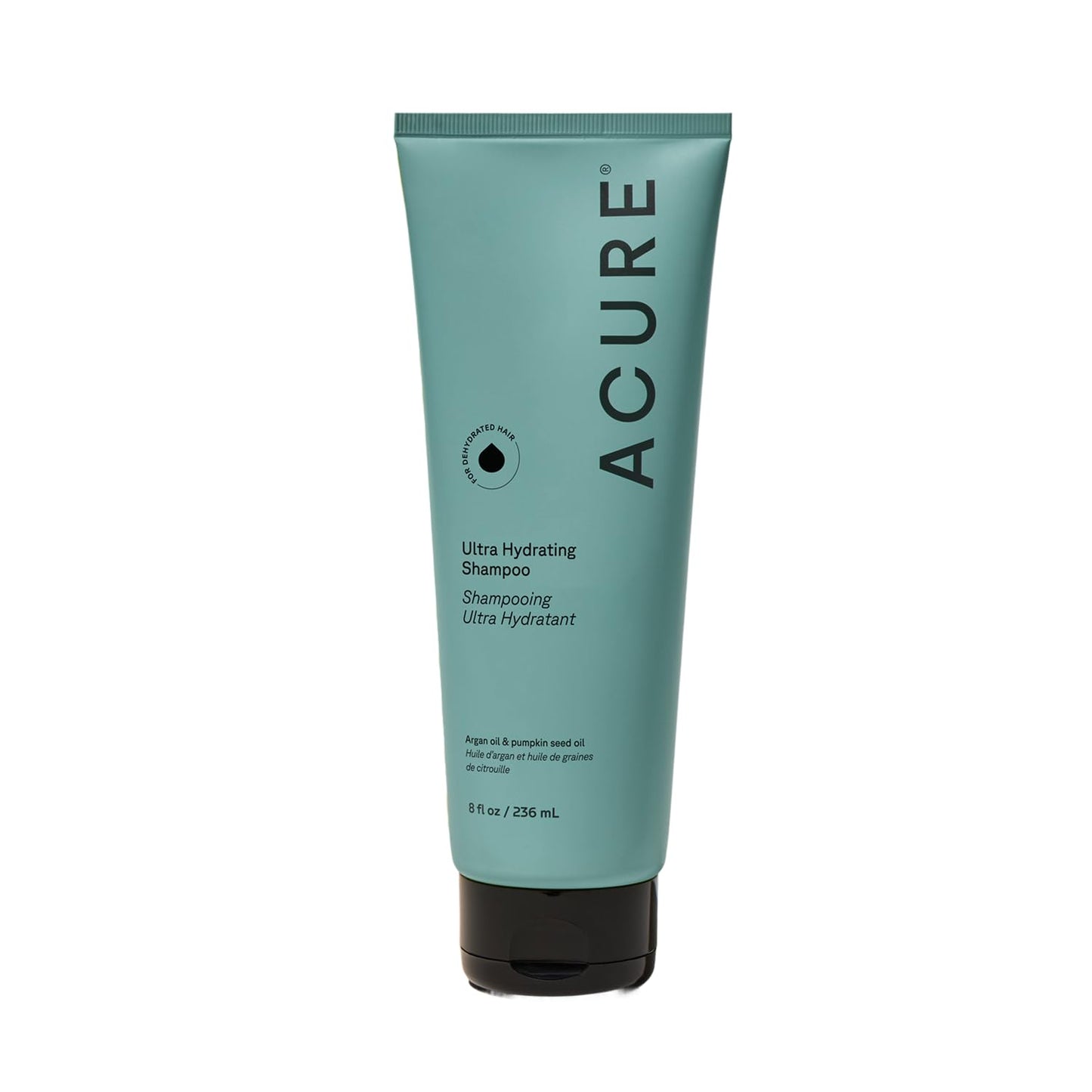 Acure Ultra Hydrating Shampoo - Moisturizing Shampoo for Women & Men, Moisturize and Soften Fine, Dry, Damaged, Color Treated Hair & Scalp w/ Argan
