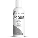 Adore Semi Permanent Hair Color (155 Titanium) | Vegan & Cruelty-Free Grey Hair Dye | No Ammonia, No Peroxide, No Alcohol | 4 Fl Oz