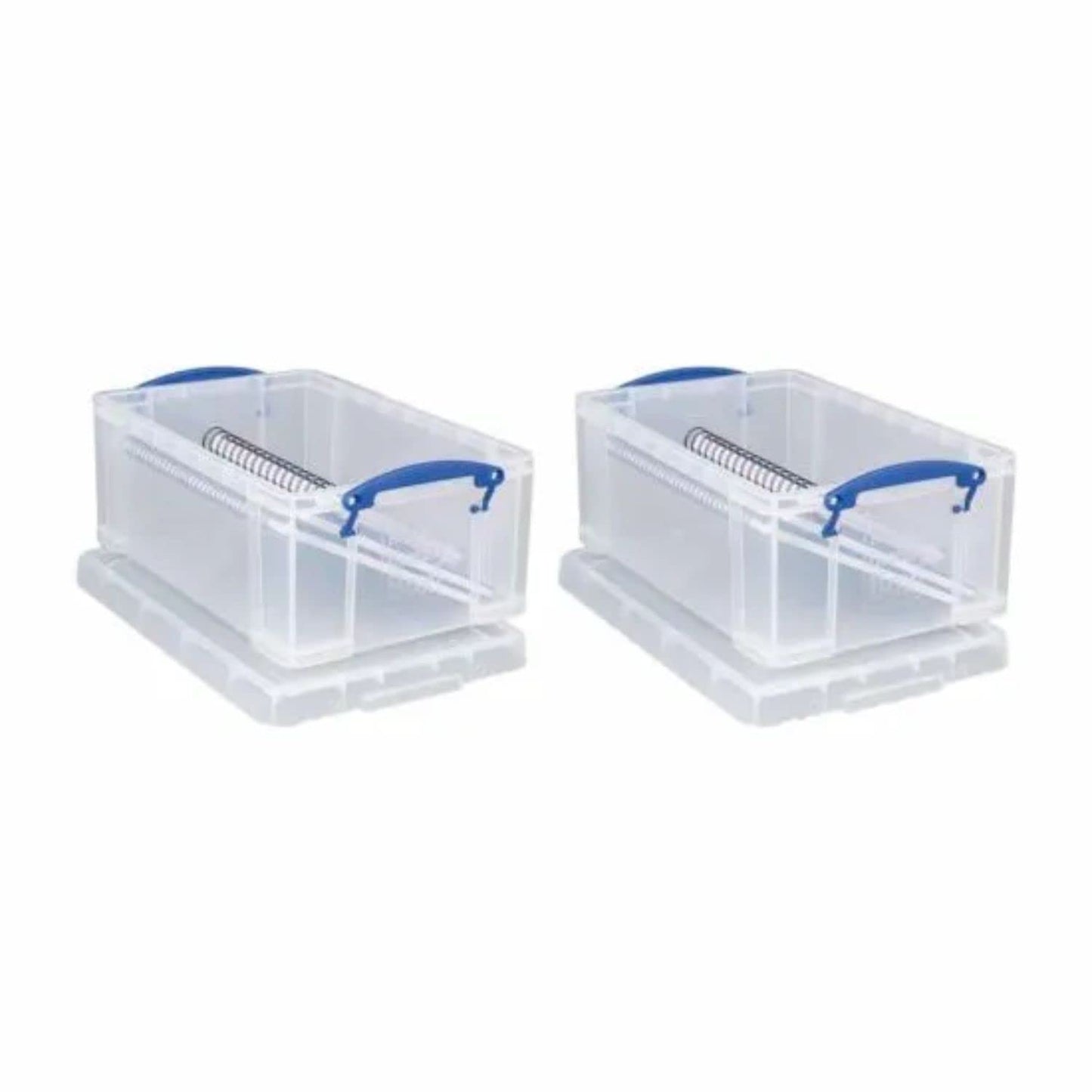 Really Useful Storage Box 9 Litre Pack of 2 - Color: Clear