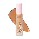 Mally Beauty Stress Less Performance Foundation - Tan - Buildable Medium to Full Coverage - Lightweight Foundation Liquid - Niacinamide Brightens