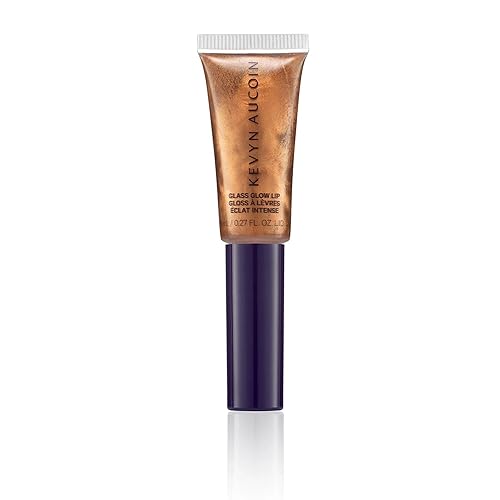 Kevyn Aucoin Glass Glow Lip, Spectrum Bronze: Multi-purpose lip gloss highlighter. 3D reflective glaze, comfortable wearing, non-sticky. Moisturize,