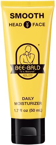 Bee Bald SMOOTH Daily Moisturizer Hydrates & Tones Away Fine Lines, Wrinkles and Dry Patches; Helps Control Oil & Shine to Feel Cool, Fresh