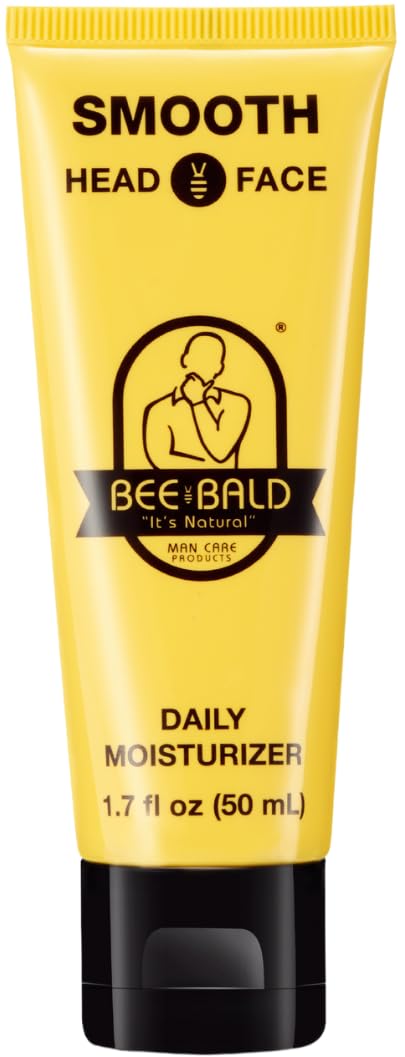 Bee Bald SMOOTH Daily Moisturizer Hydrates & Tones Away Fine Lines, Wrinkles and Dry Patches; Helps Control Oil & Shine to Feel Cool, Fresh