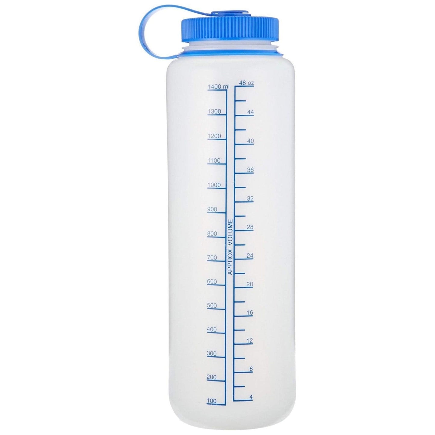 Nalgene HDPE Wide Mouth Water Bottle, Clear, 48 oz