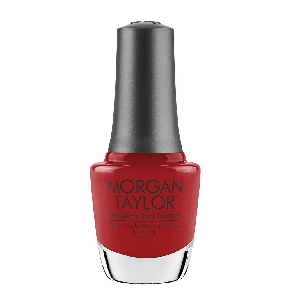 Morgan Taylor Nail Lacquer (Hot Rod Red) Red Professional Lacquer, Vibrant, Chip-Resistant, Fast-Drying, Long-Lasting, High-Shine, Perfect Beauty & Personal Care Morgan Taylor