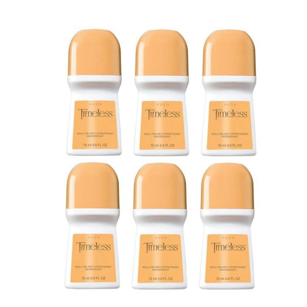 Avon Timeless Roll-on Anti-perspirant Deodorant Bonus Size 2.6 oz 6 pack