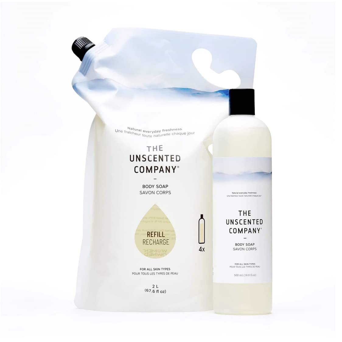 The Unscented Company Unscented Body Soap Refill, 67.6 FZ
