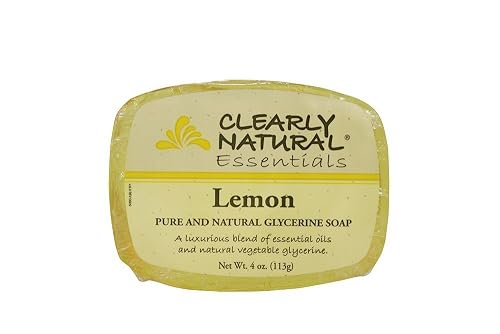 Clearly Natural: Glycerine Soap, Lemon 4 oz (8 pack)