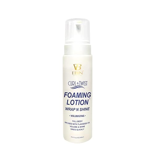 Curl & Twist Foaming Lotion Volumizing - 8.5 oz/ 250ml | Moisturizing and Hydration, Smoothing with Natural High Shine | Defining Curls All Day Long |
