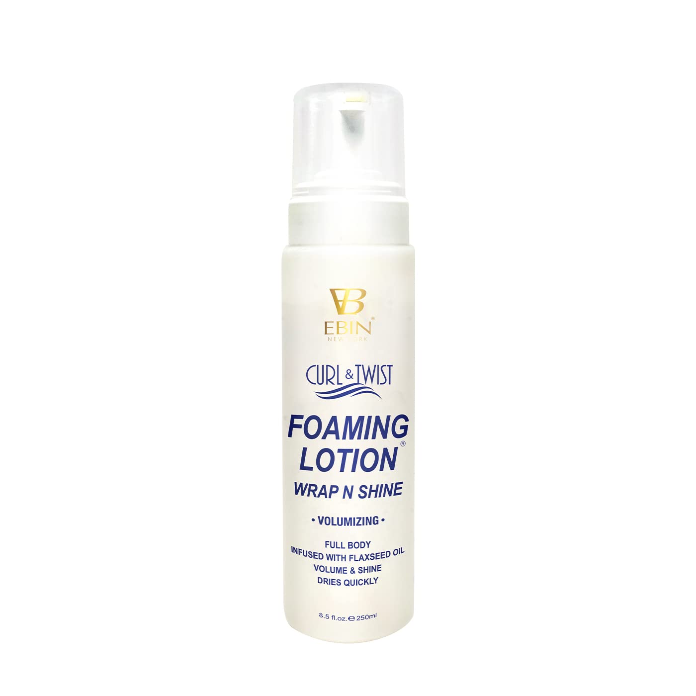 Curl & Twist Foaming Lotion Volumizing - 8.5 oz/ 250ml | Moisturizing and Hydration, Smoothing with Natural High Shine | Defining Curls All Day Long |