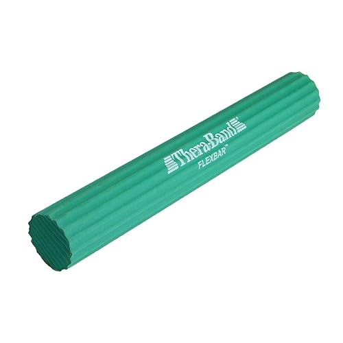 THERABAND FlexBar, Tennis Elbow Therapy Bar, Relieve Tendonitis Pain & Improve Grip Strength, Resistance Bar for Golfers Elbow & Tendinitis, Green,…