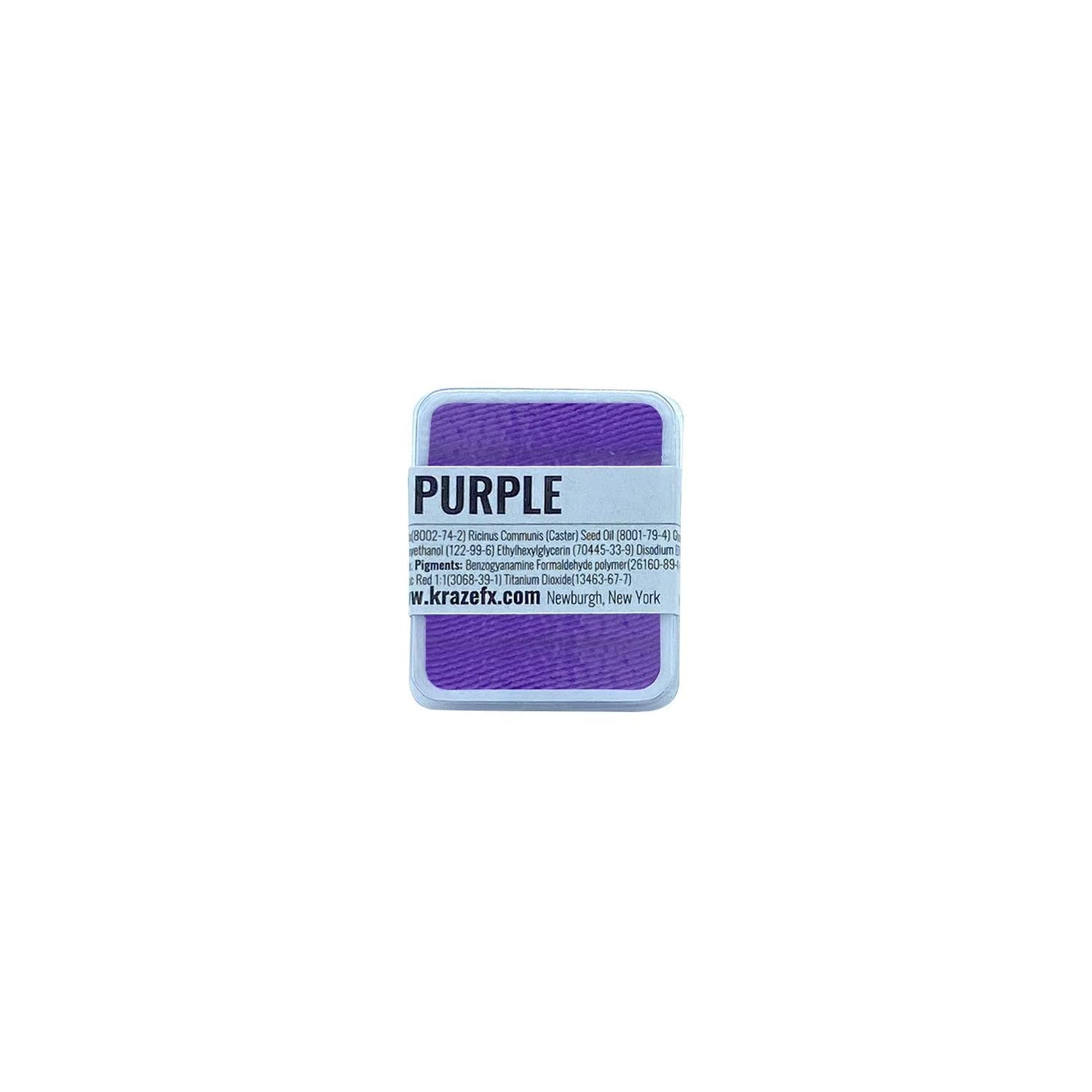 Kraze FX Face Paint Palette Refill - Neon Purple Face Paint (6 gm) - Hypoallergenic Non-Toxic Water Activated Professional Halloween Face & Body