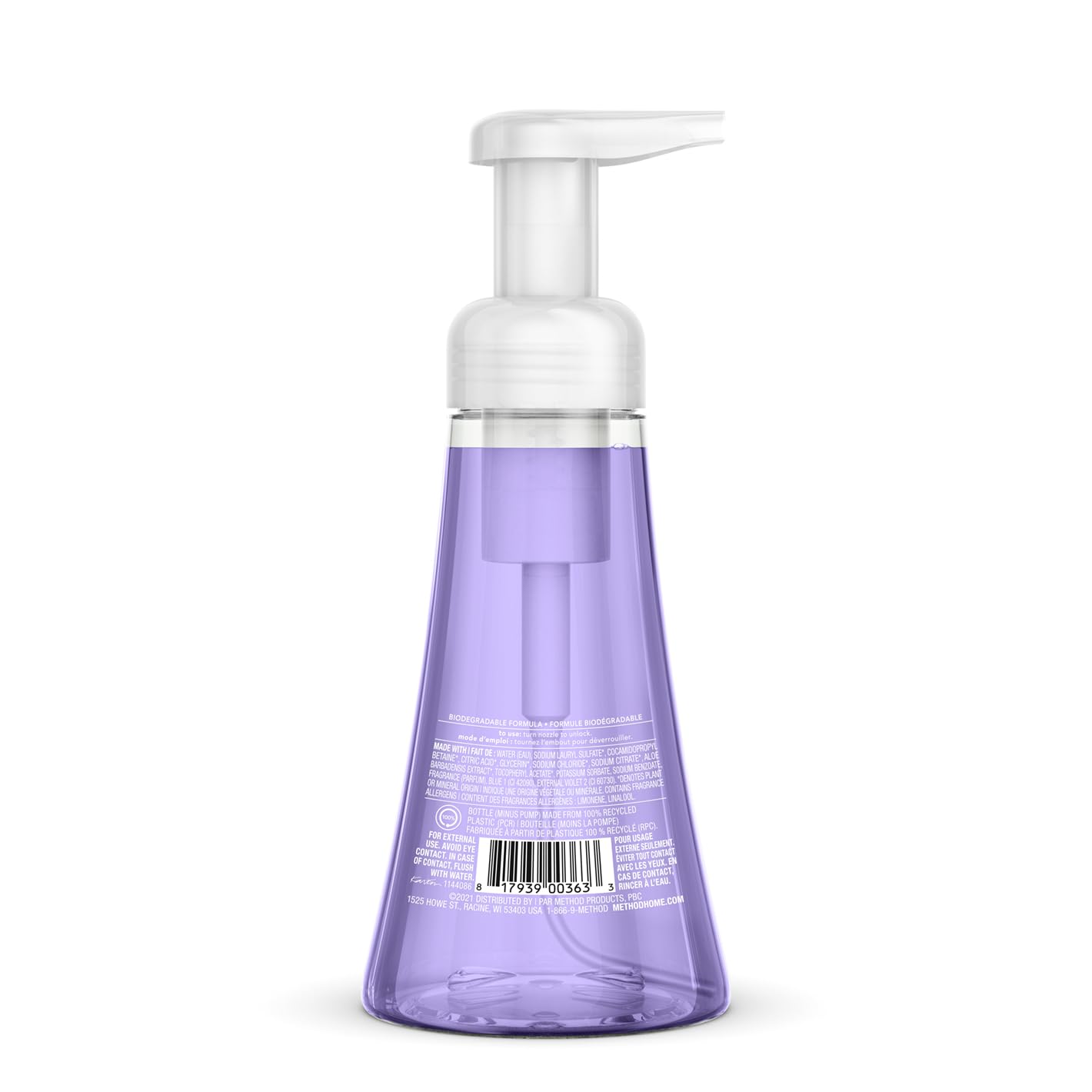 Method Foaming Hand Soap, French Lavender, 10 Fl Oz (Pack of 1)