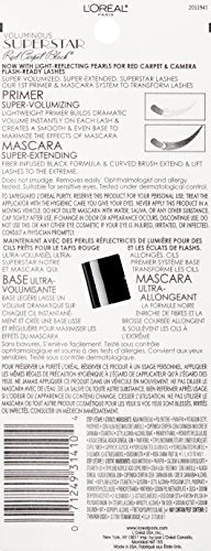 L'Oréal Paris Voluminous Superstar Red Carpet Extra Mascara, Flash Reflecting Black, 0.41 fl. oz.