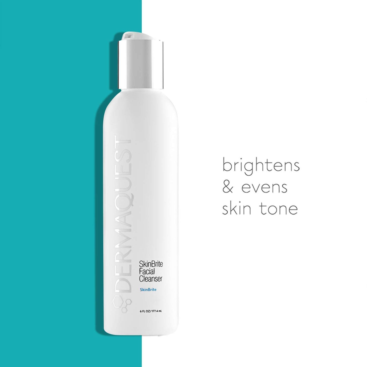 DermaQuest SkinBrite Facial Cleanser - Hydrating & Brightening Skin Cleanser - Balance Uneven Skin Tone and Hyperpigmentation (6 oz.)