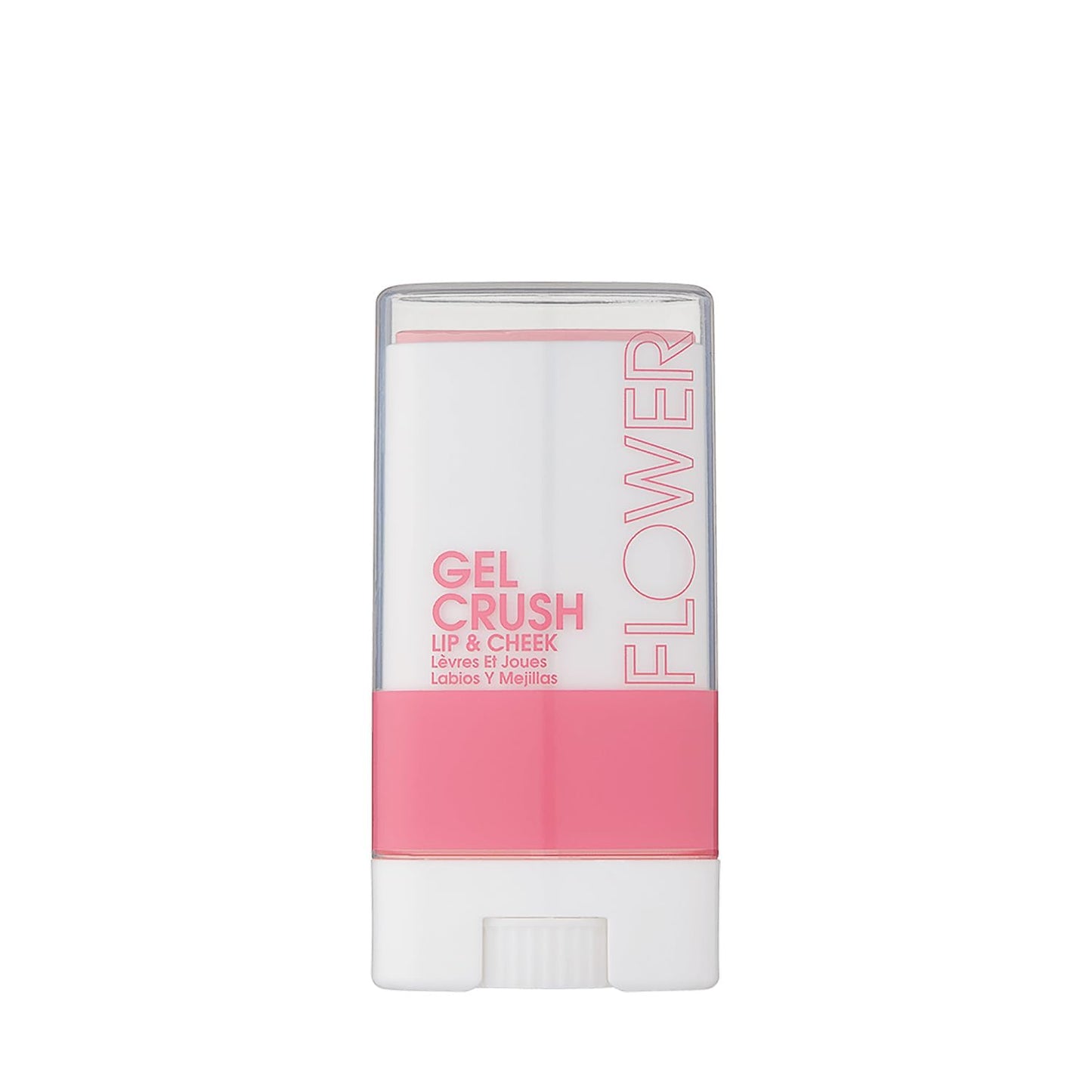 FLOWER BEAUTY By Drew Barrymore Lip & Cheek Gel Crush - Cream Blush and Lips Tint in One Portable Multistick - Hydrating Burst of Color (Strawberry