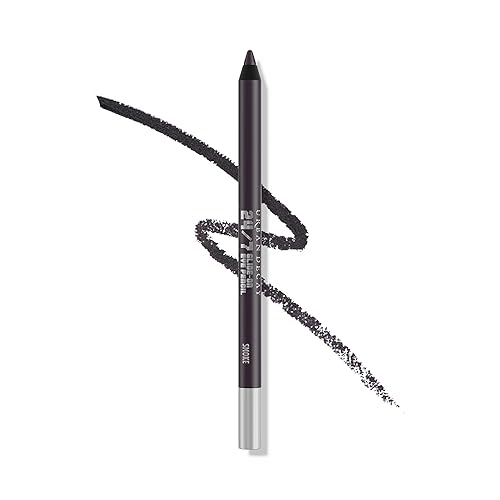 URBAN DECAY 24/7 Glide-On Waterproof Eyeliner Pencil - Smudge-Proof, Long-Lasting, Transfer-Proof, Up to 16HR Wear, Smooth No-Tug Formula, Smoke