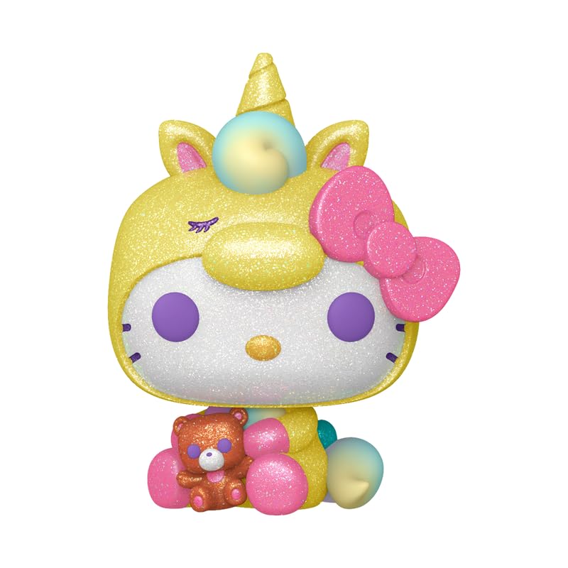 Funko Pop! Diamond Glitter Hello Kitty Unicorn Vinyl Figure, 3.6 inches, Exclusive