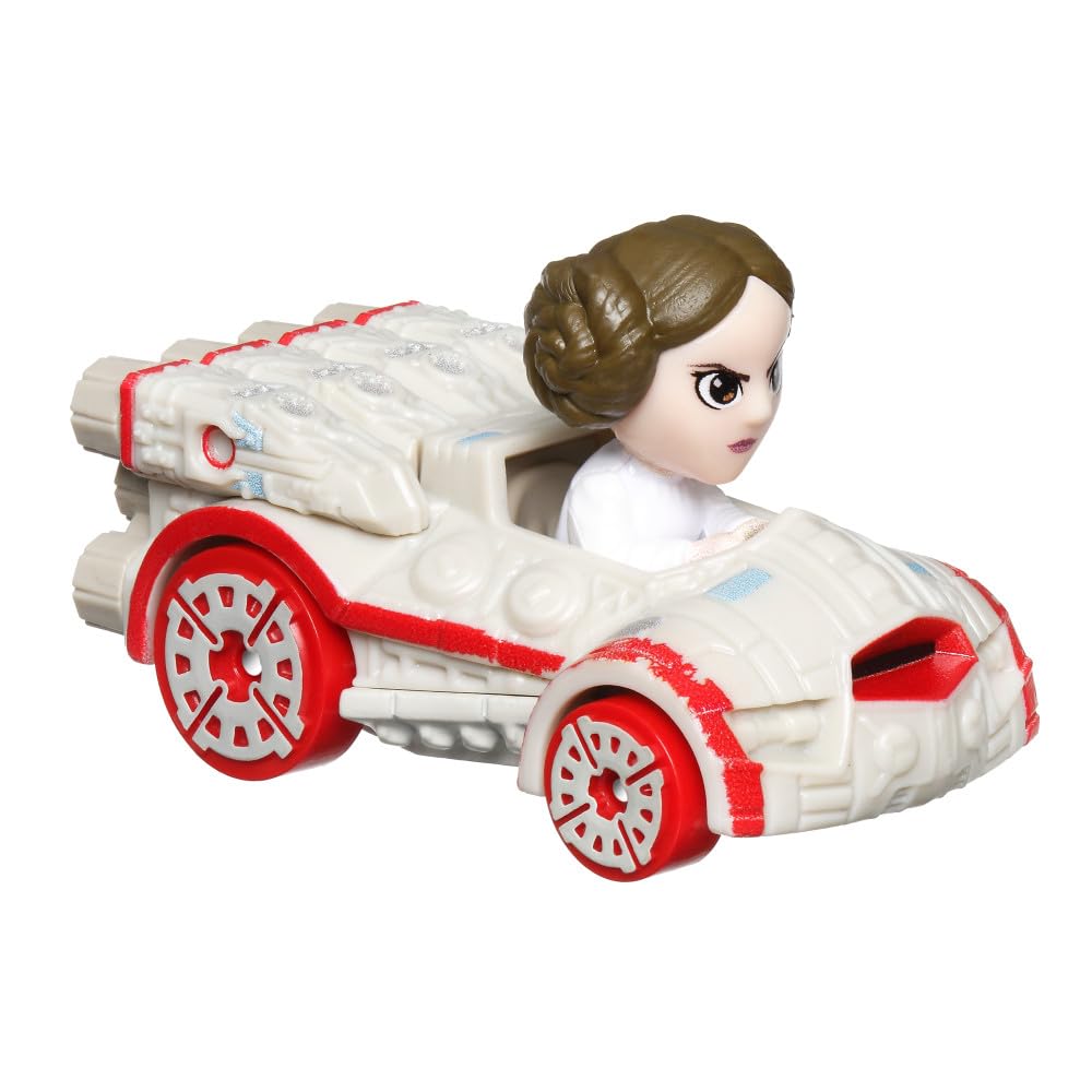 Hot Wheels RacerVerse Die-Cast Vehicle with Princess Leia Driver 1:64 Scale
