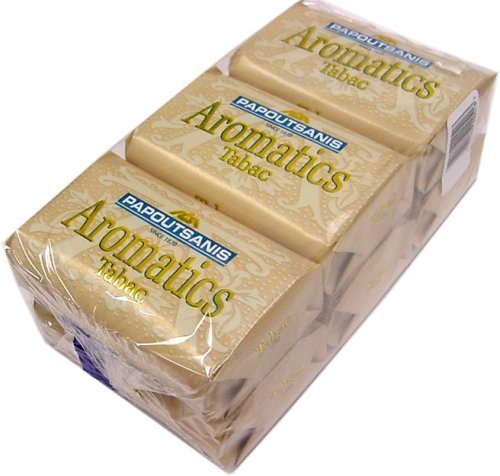 Papoutsanis Aromatics Greek Soap Tabac 6 PACK of 4 Oz Bars