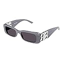 Balenciaga Grey Rectangular Ladies Sunglasses BB0096S 014 51