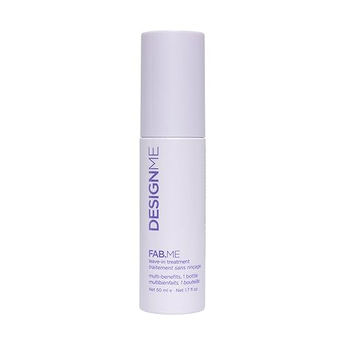 FAB.ME Leave-In Conditioner Spray by Design.Me - Adds Shine, Detangles, Frizz Control - UV & Heat Protection - Color Safe - Reduces Breakage & Blow