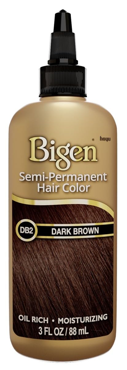 Bigen Semi-Permanent Haircolor #Db2 Dark Brown 3 Ounce (88ml) (6 Pack)