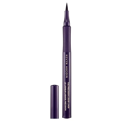 Kevyn Aucoin The Precision Liquid Liner, Black: Easy use with a glide-on felt tip eyeliner. Ultrafine precise applicator for sharp lines. Light…