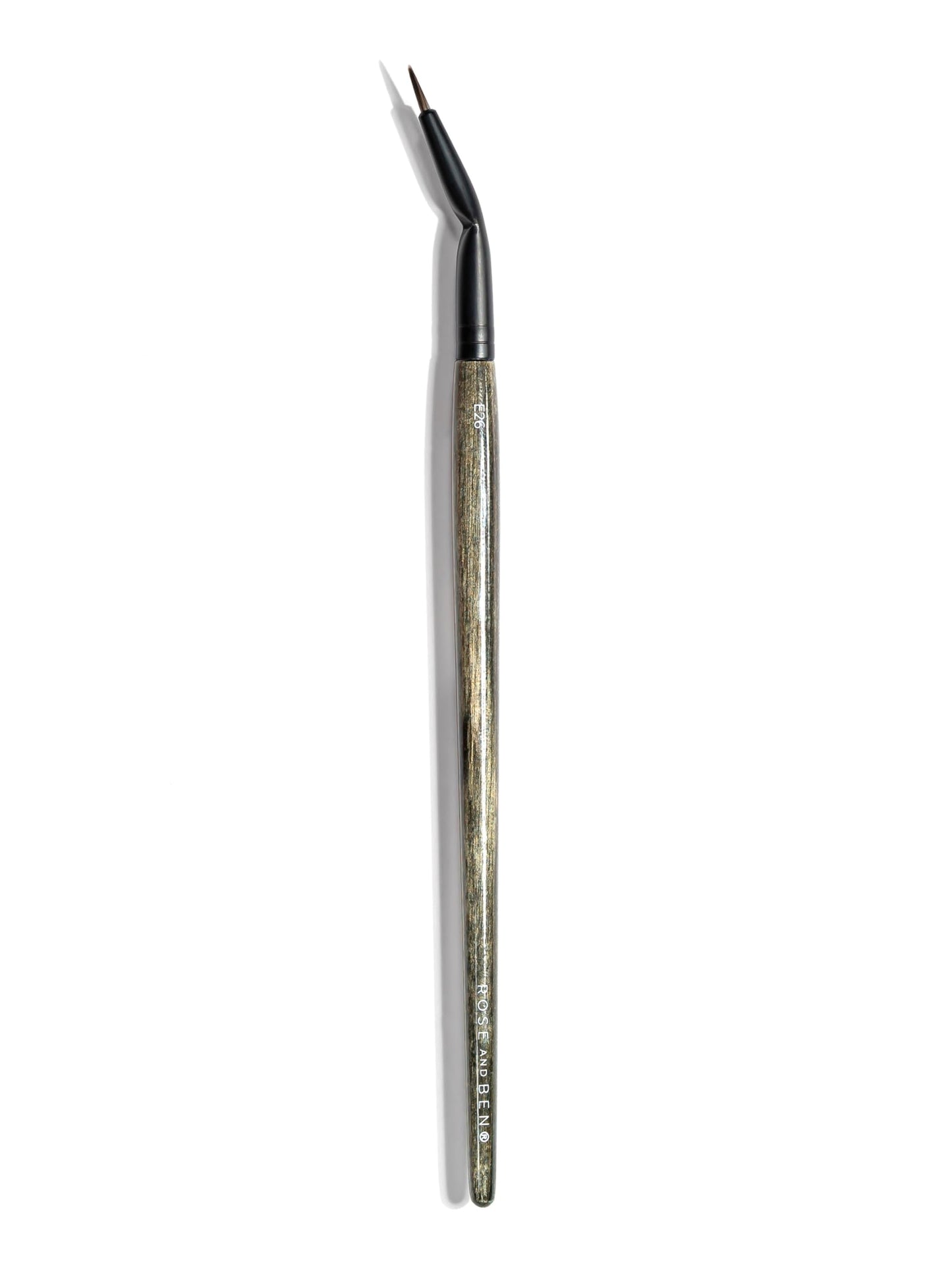 Rose and Ben Beauty E26 Pointed Liner Brush | Precise Angled Design for Winged & Cat-Eye Looks | Cruelty-Free Bristles