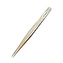 Ms.Queen Straight Tweezers for Eyelash Extensions-Precision Lashing Tweezers for Individual Volume Lashes Extensions,Straight