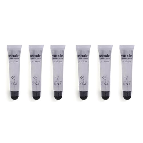 Maxie by Plantico Beauty Clear Lip Polish bulk (12 Pieces) CLEAR/ALOE (Original Clear, 6 PCS)