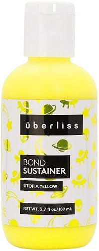 Bond Sustainer Color (Neon Utopia Yellow) 3.7oz Bond - Color Depositing Conditioner - Semi Permanent Direct Dye - Rebuild Broken Bonds - For Healthy
