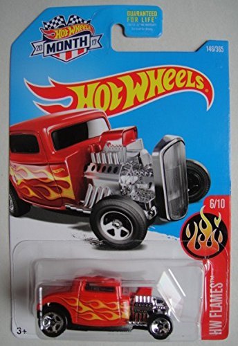 Hot Wheels 2017 HW Flames '32 Ford 146/365, Red