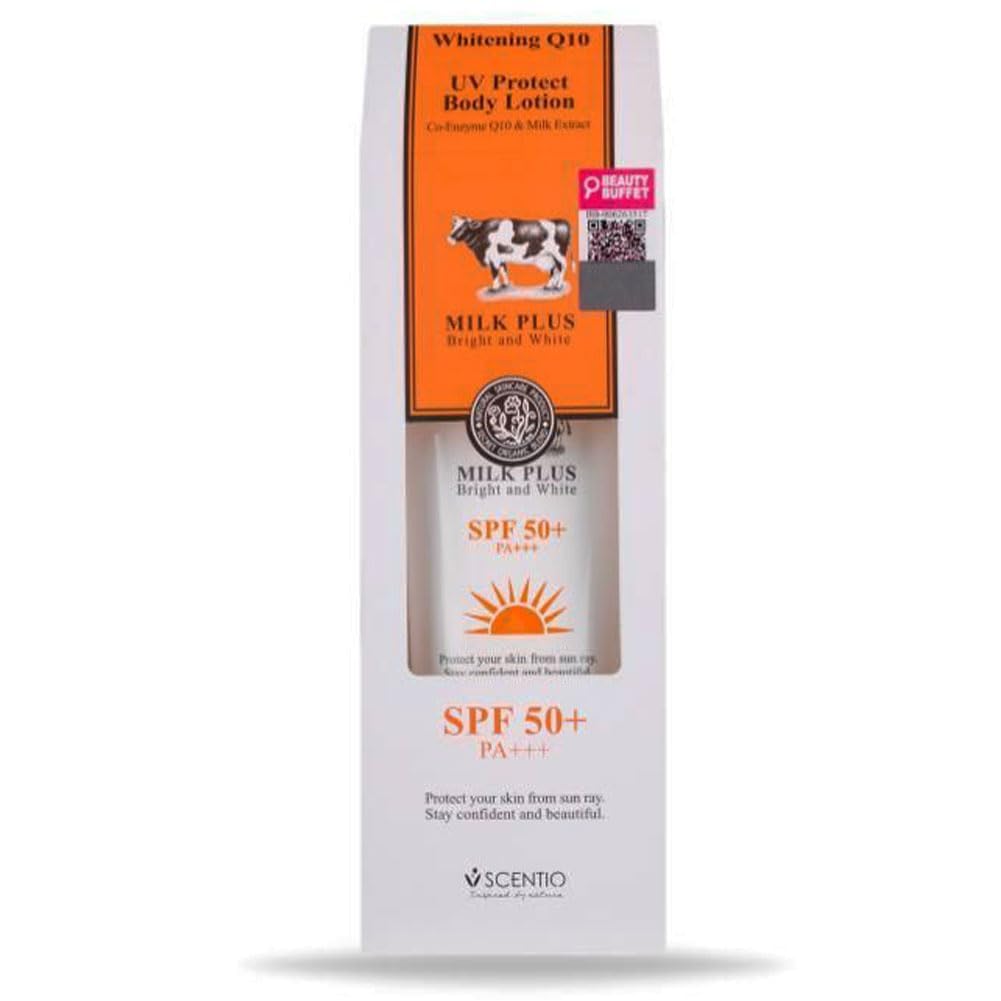 SCENTIO MILK PLUS Q10 BODY LOTION SPF 50 PA++ 100 ML