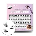 DIY Eyelash Extension, Individual Lashes, 3D Effect Reusable 40 Cluster Lashes, C Curl Fluffy Wispy Individual Eyelash Clusters for Home Eyelash