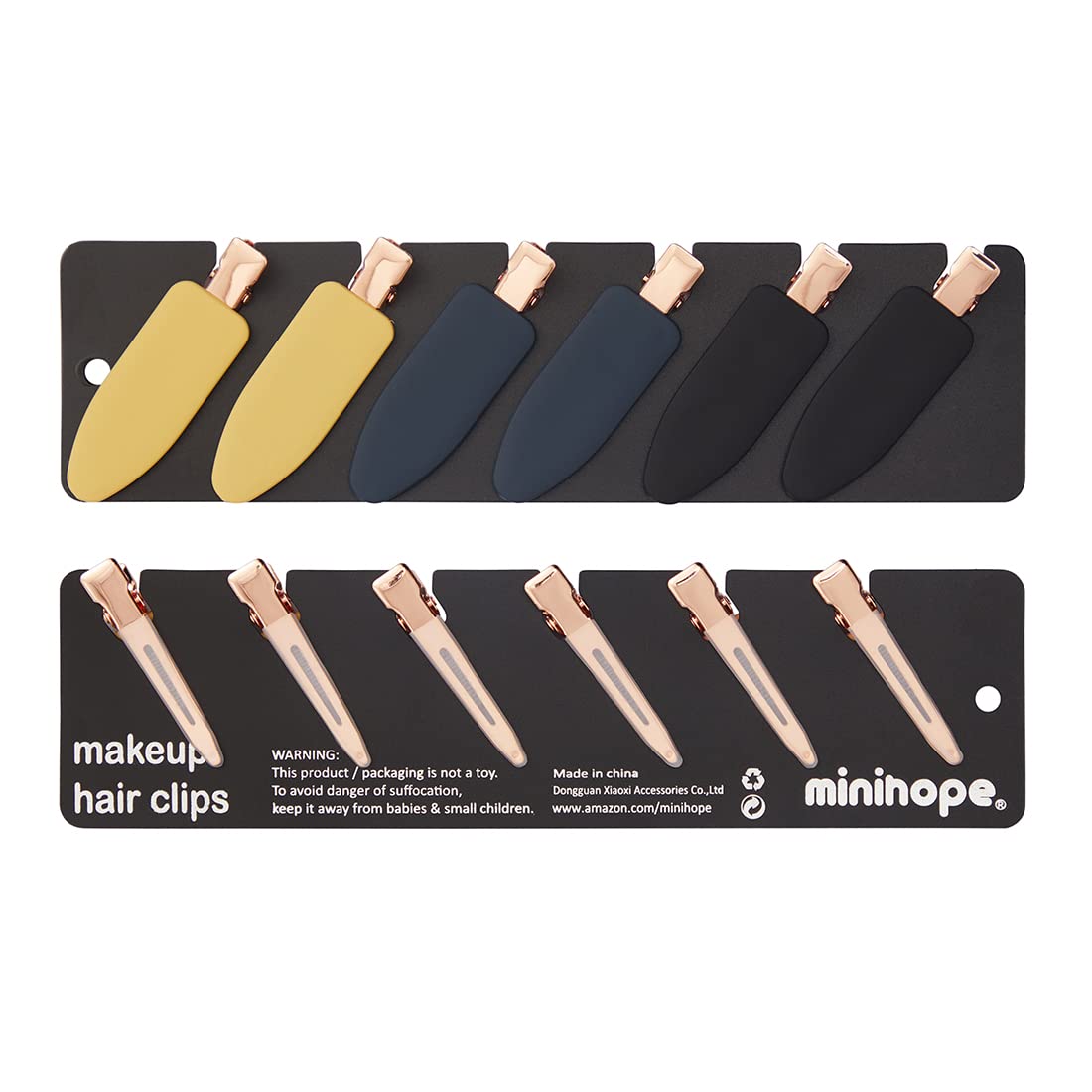 minihope 12 pieces No Bend Hair Clips, No Crease Curl Pin Clips for Makeup Application?2022 style, non-slip.Hair won't get caught between plastic